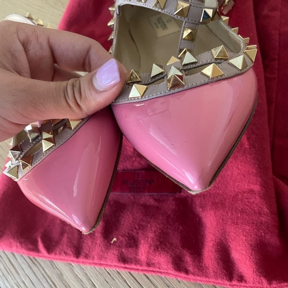 Valentino pink rock stud flats - Picture 10 of 12
